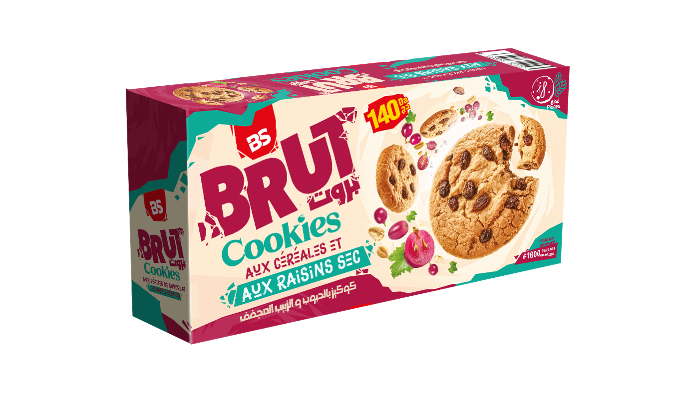 BRUT COOCKIES AUX RAISINS